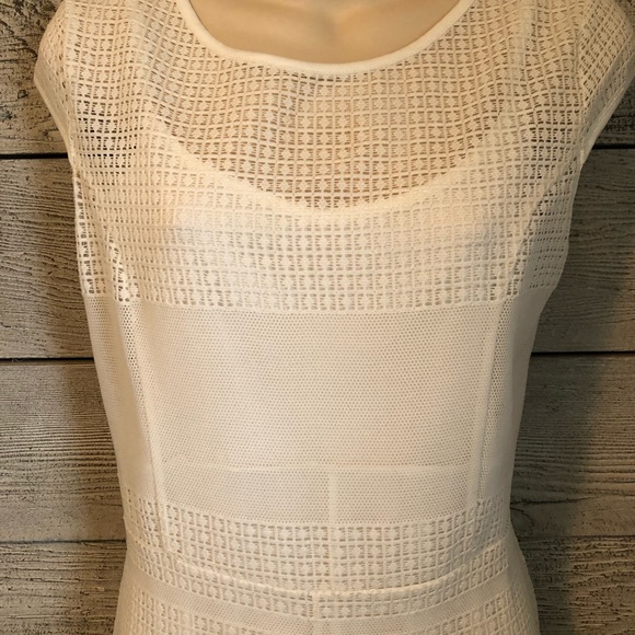 ASOS Jumpsuit White Partially Lined Capped Sleeve Cropped Back Zip Size 6 - Picture 4 of 7